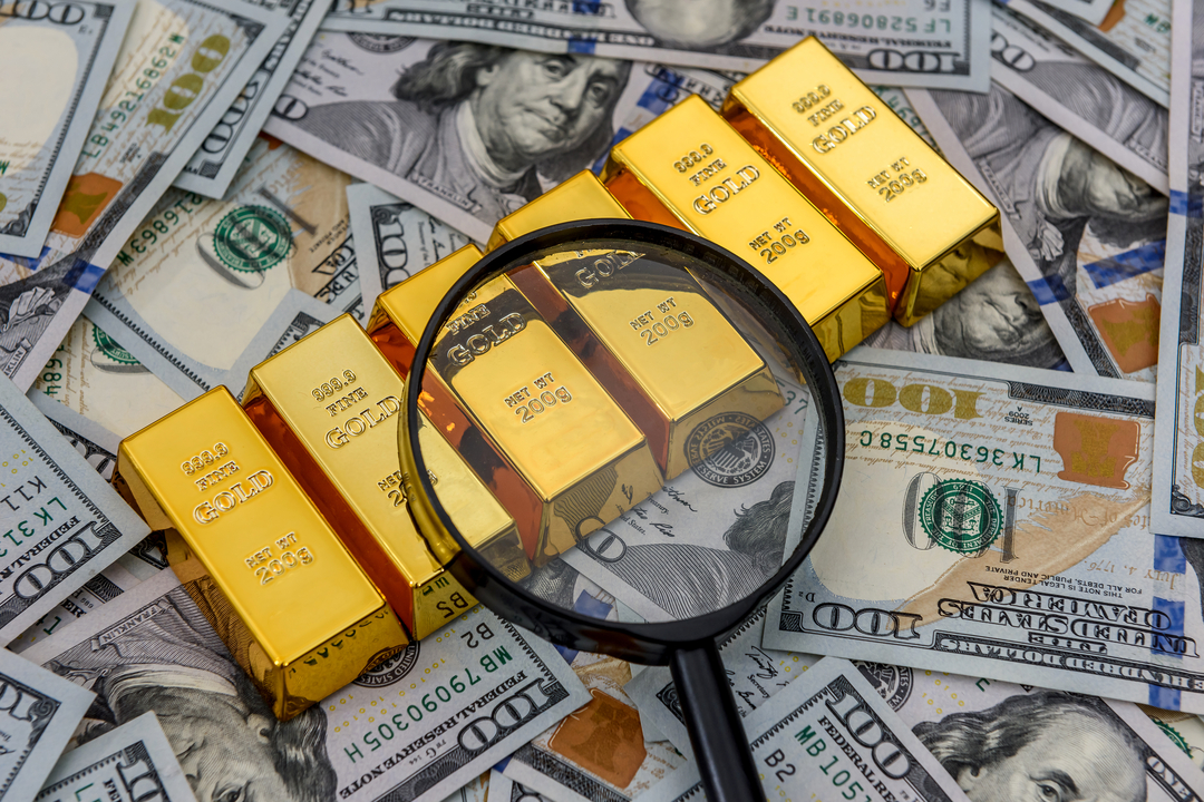 Gold bullion as a cash investment.